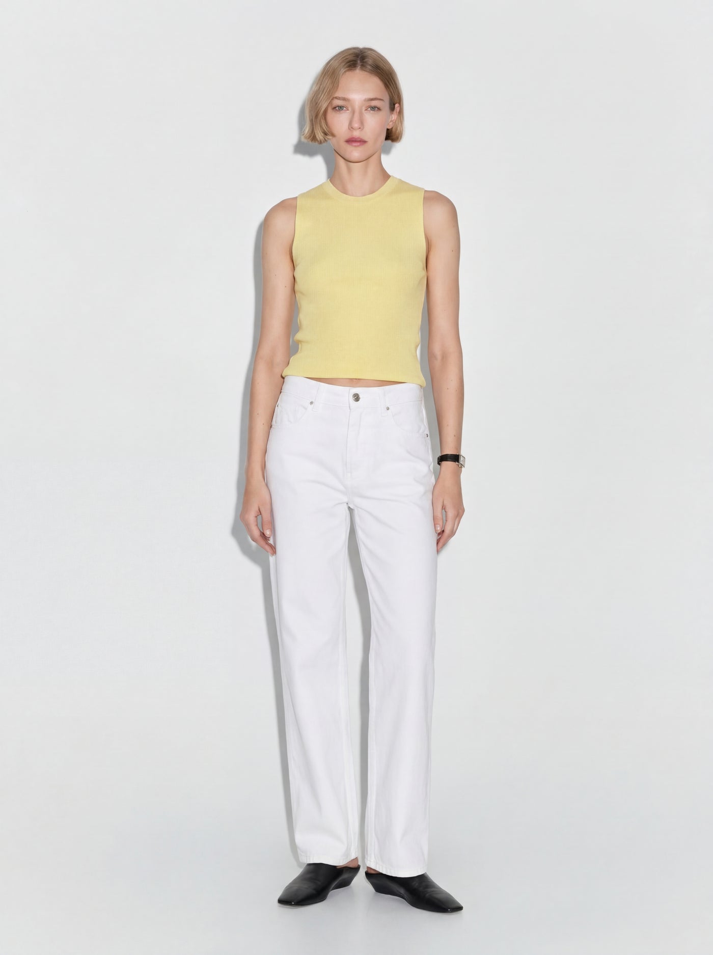 KOLSUZ DOKUMA TRIKO BABY YELLOW