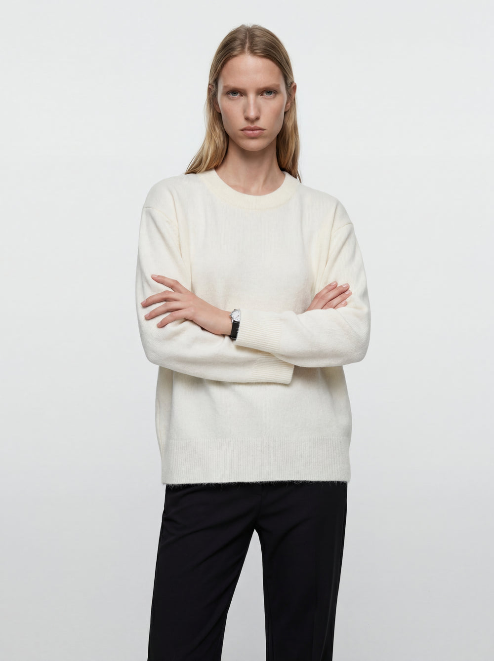 OVERSIZE BISIKLET YAKA KAZAK KREM