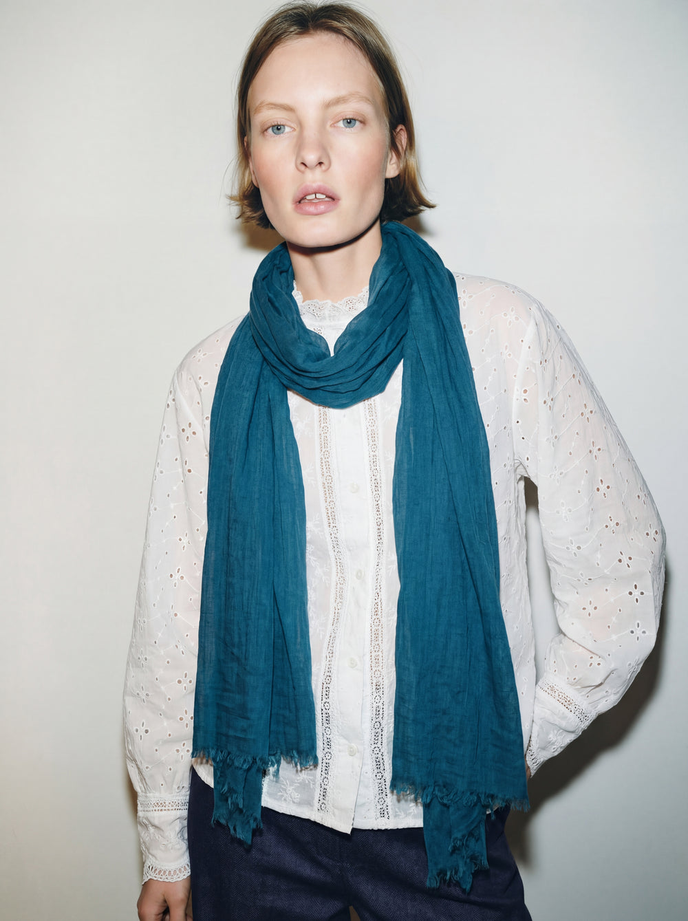 SEA BLUE ORGANIK PAMUK EL BOYAMA SAL