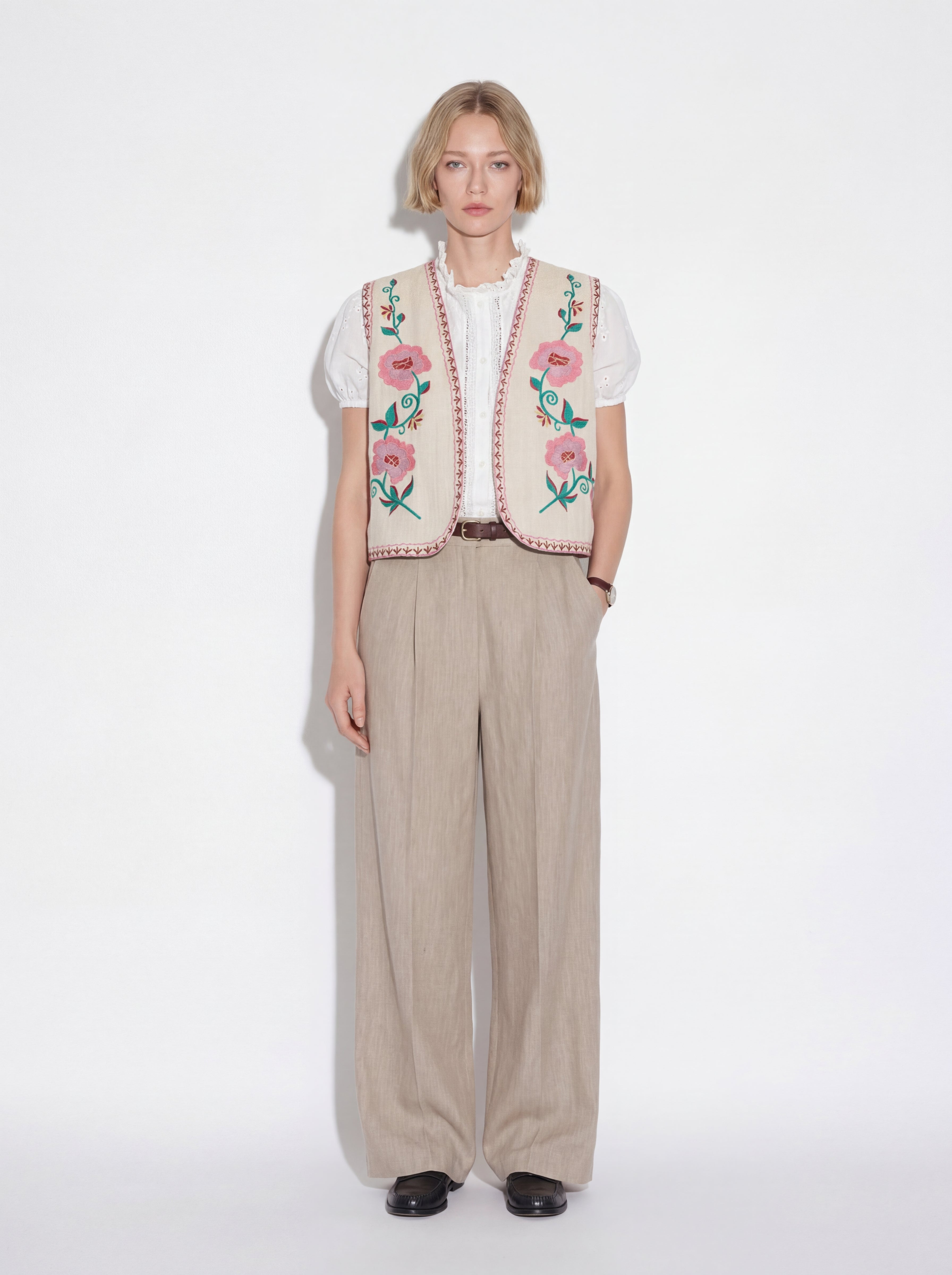 ROSE NAKIS DETAYLI YELEK