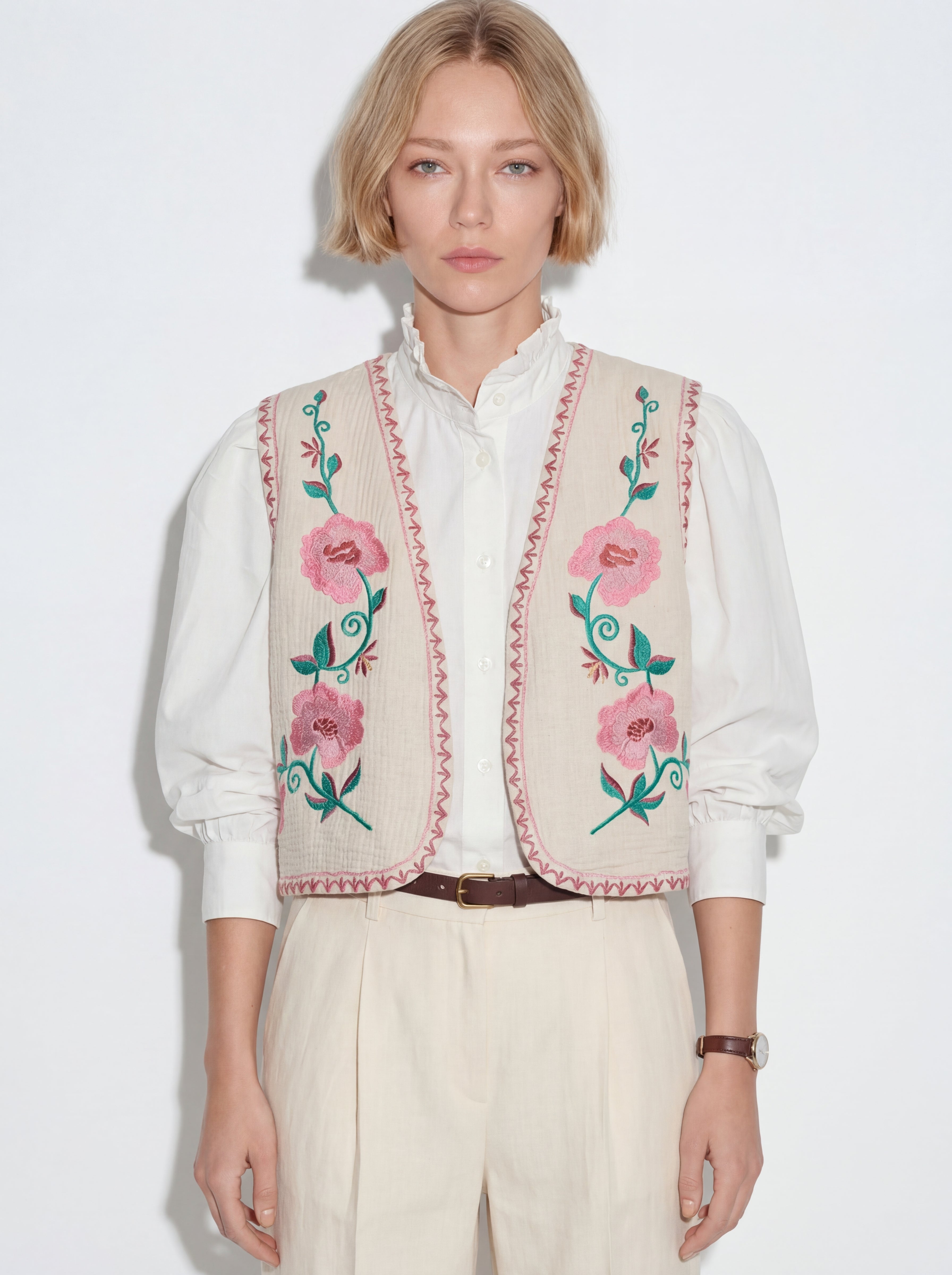 ROSE NAKIS DETAYLI YELEK