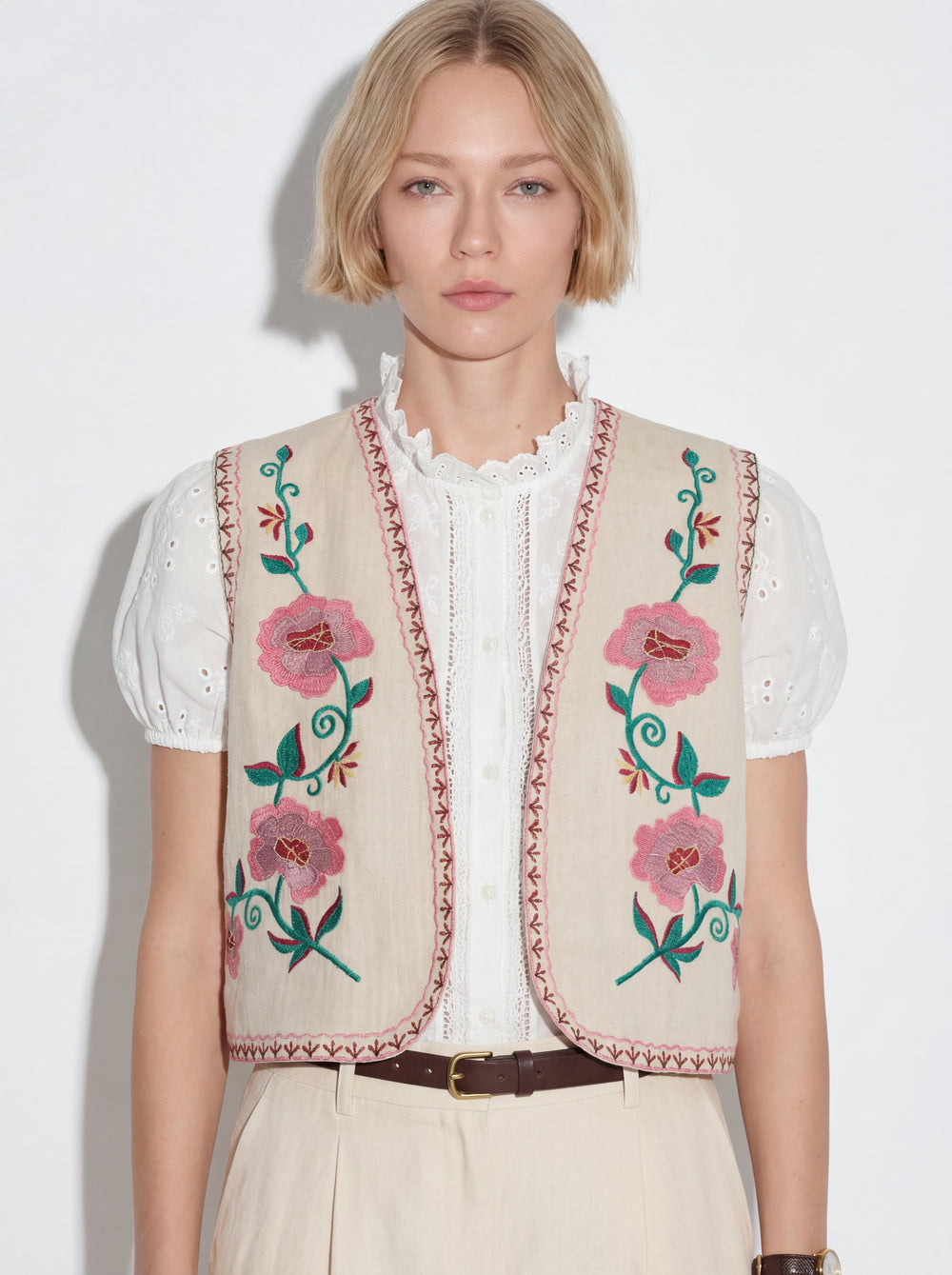 ROSE NAKIS DETAYLI YELEK