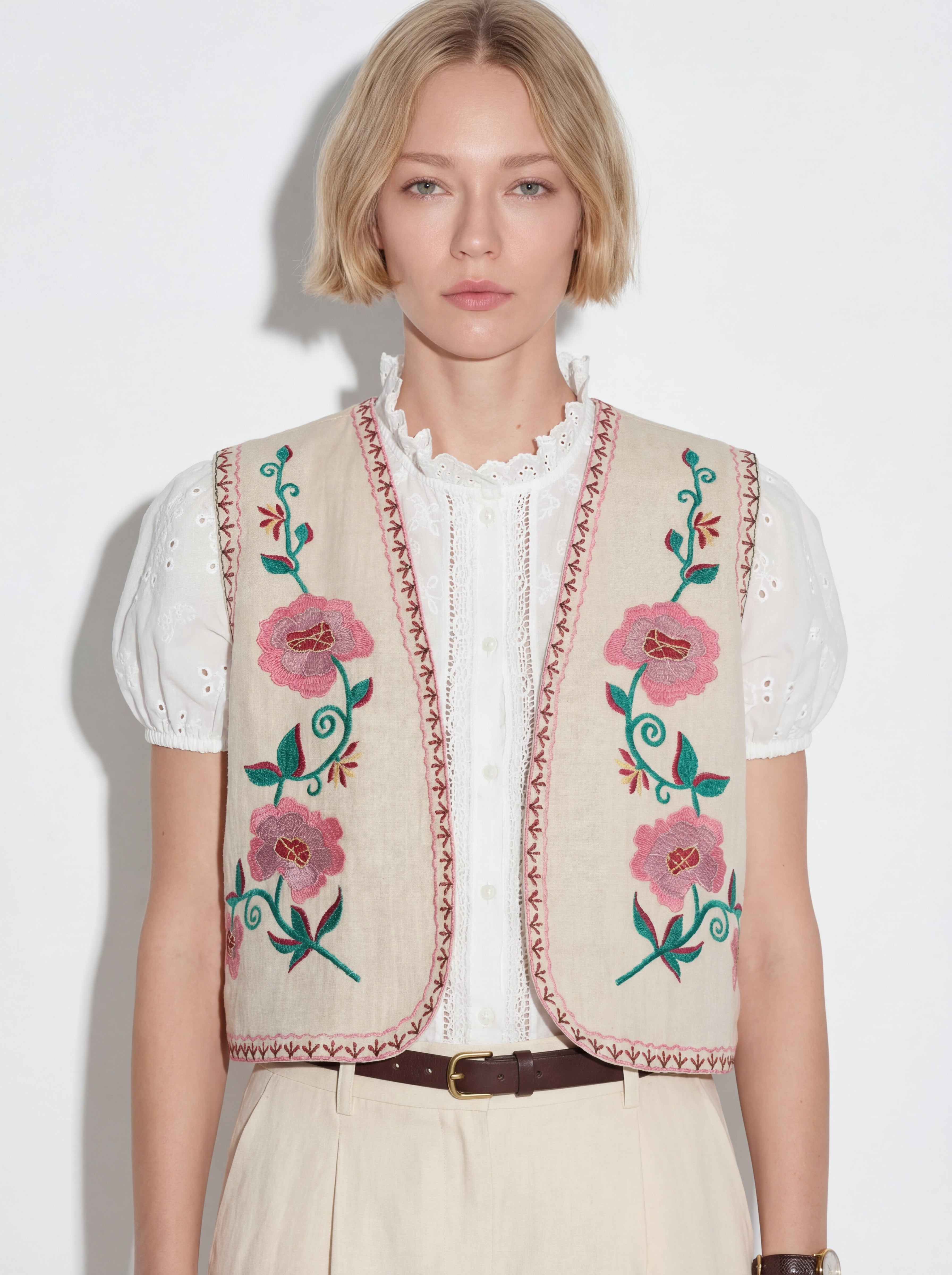 ROSE NAKIS DETAYLI YELEK