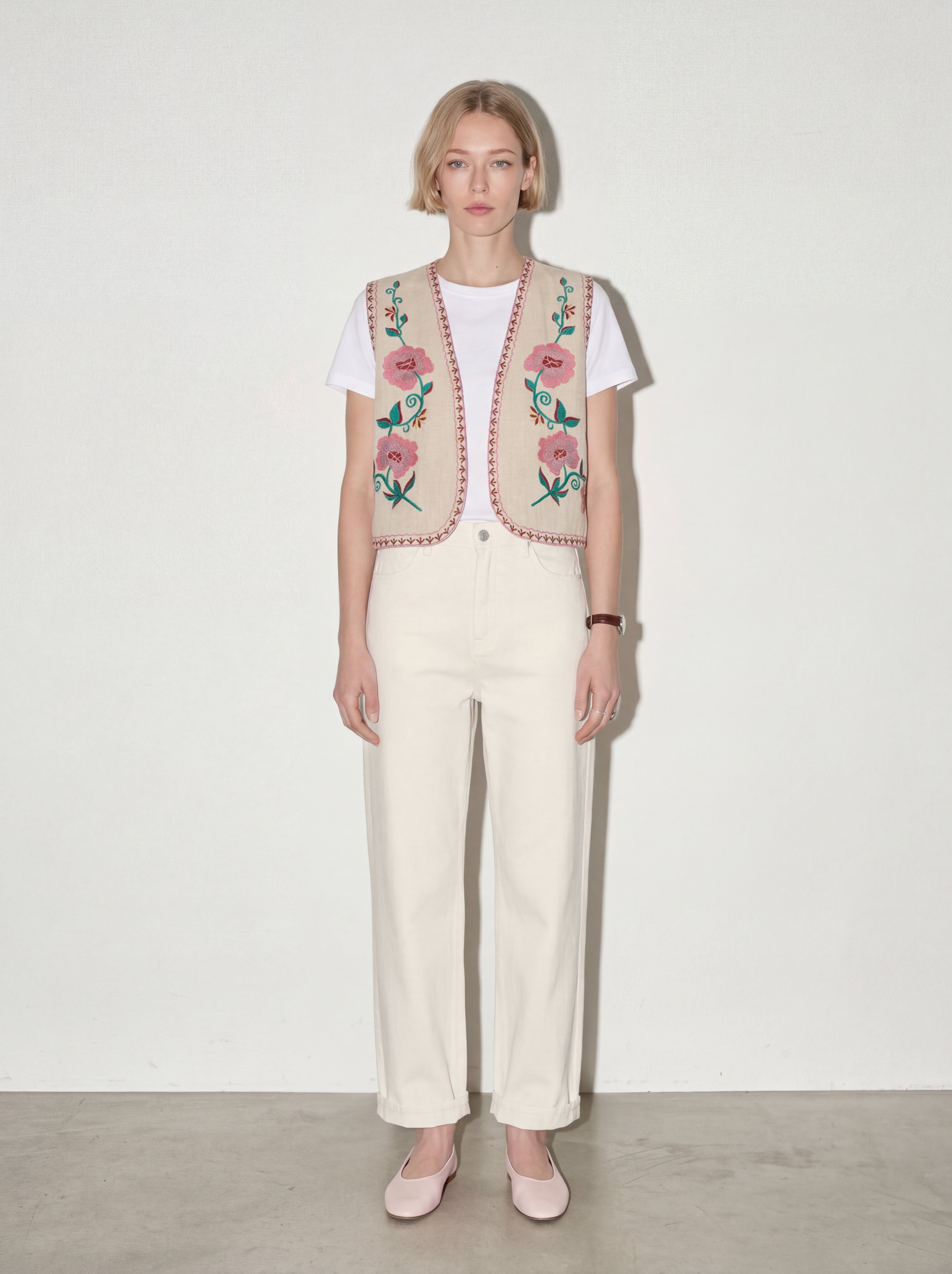 ROSE NAKIS DETAYLI YELEK