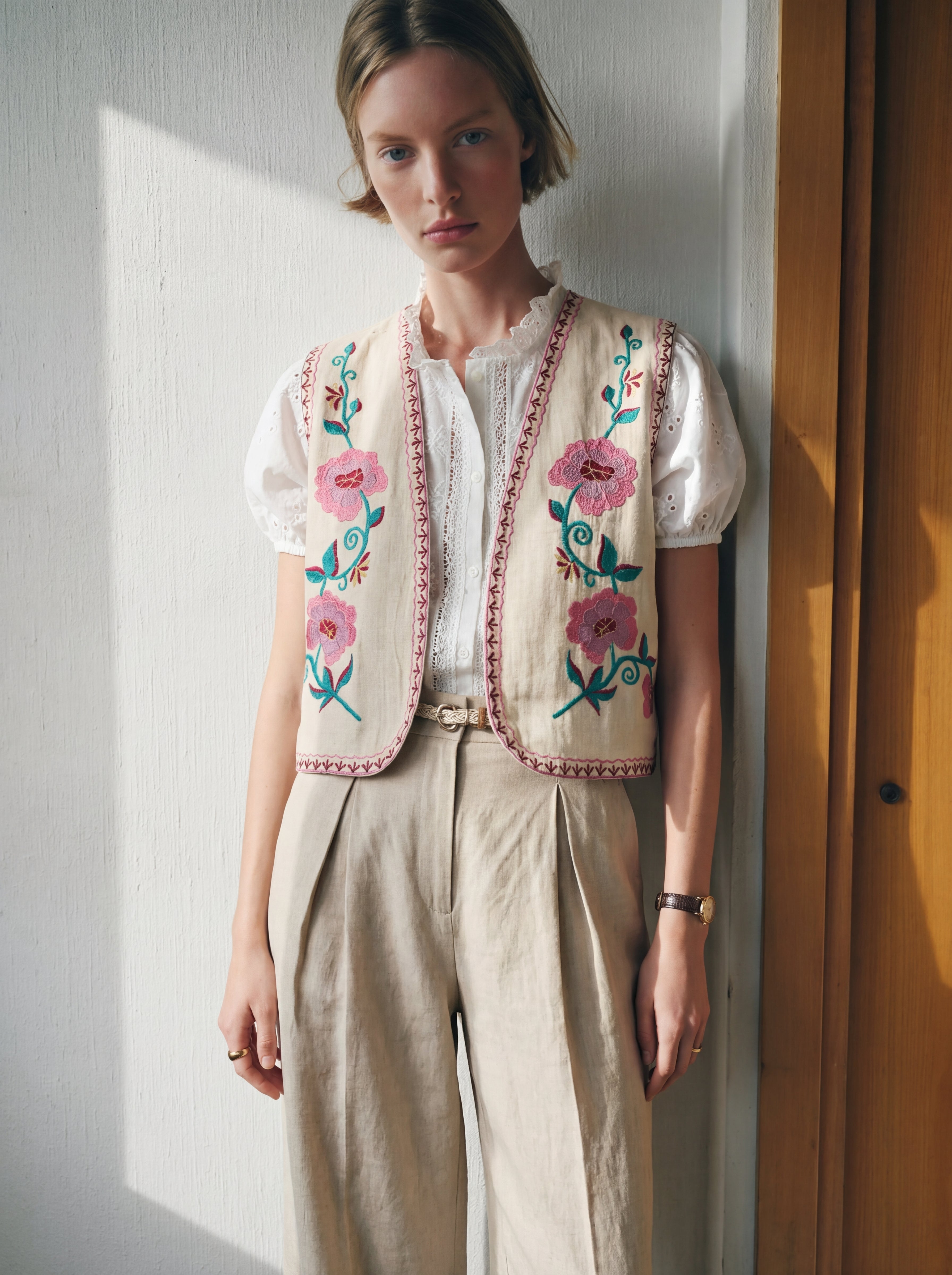 ROSE NAKIS DETAYLI YELEK