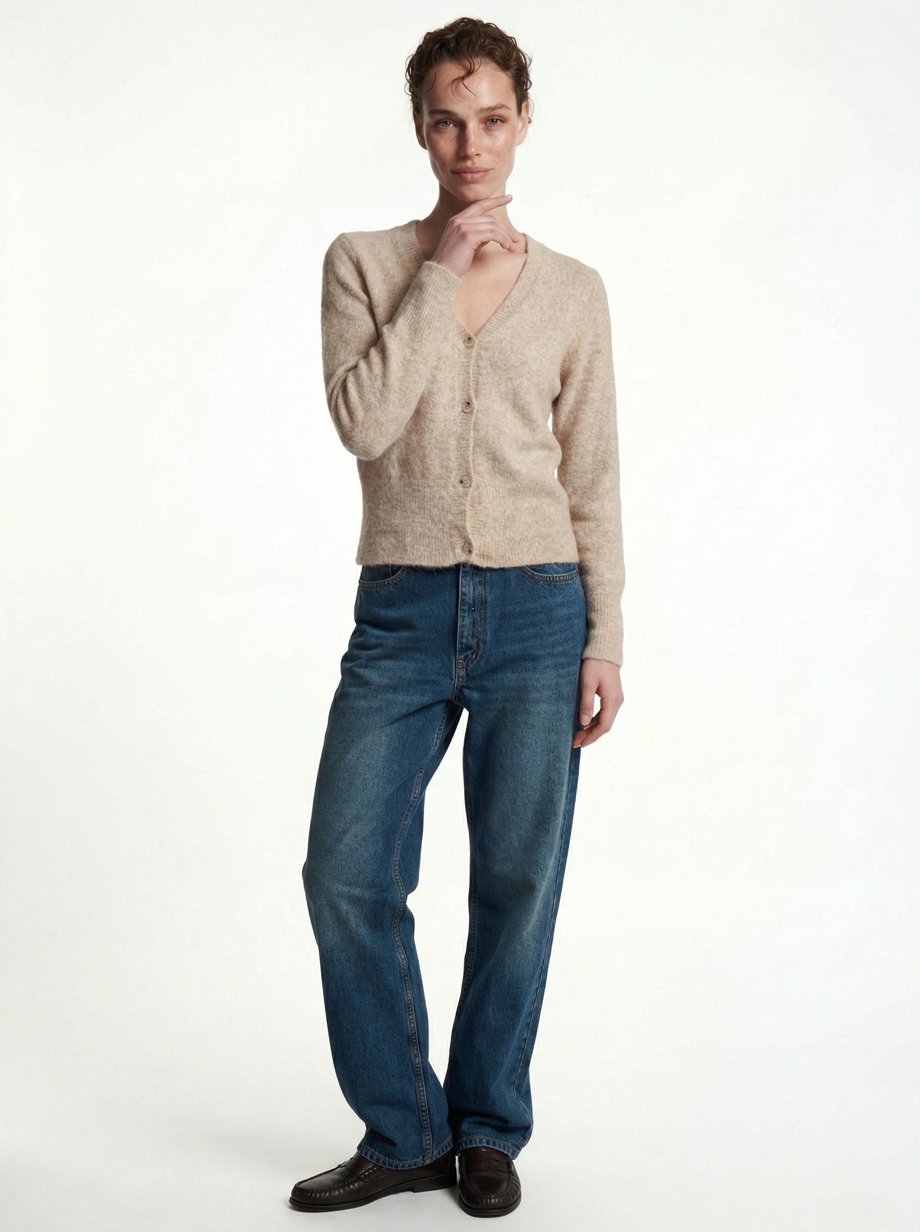 CREW NECK SOFT TEXTURED KNITWEAR CLARET RED