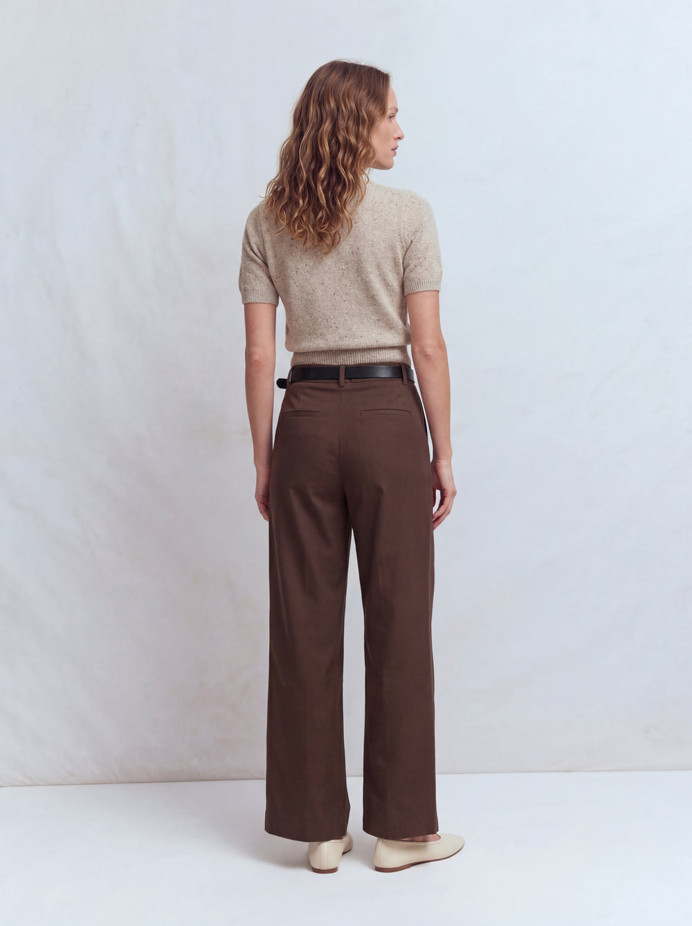 PILELI PALAZZO PANTOLON KAHVE