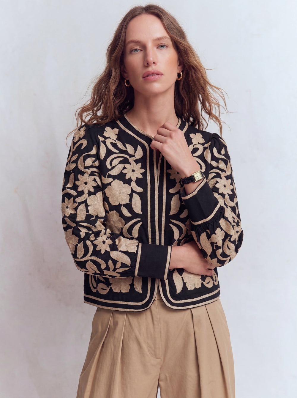 HANNA NAKIS DETAYLI GOMLEK CEKET SIYAH