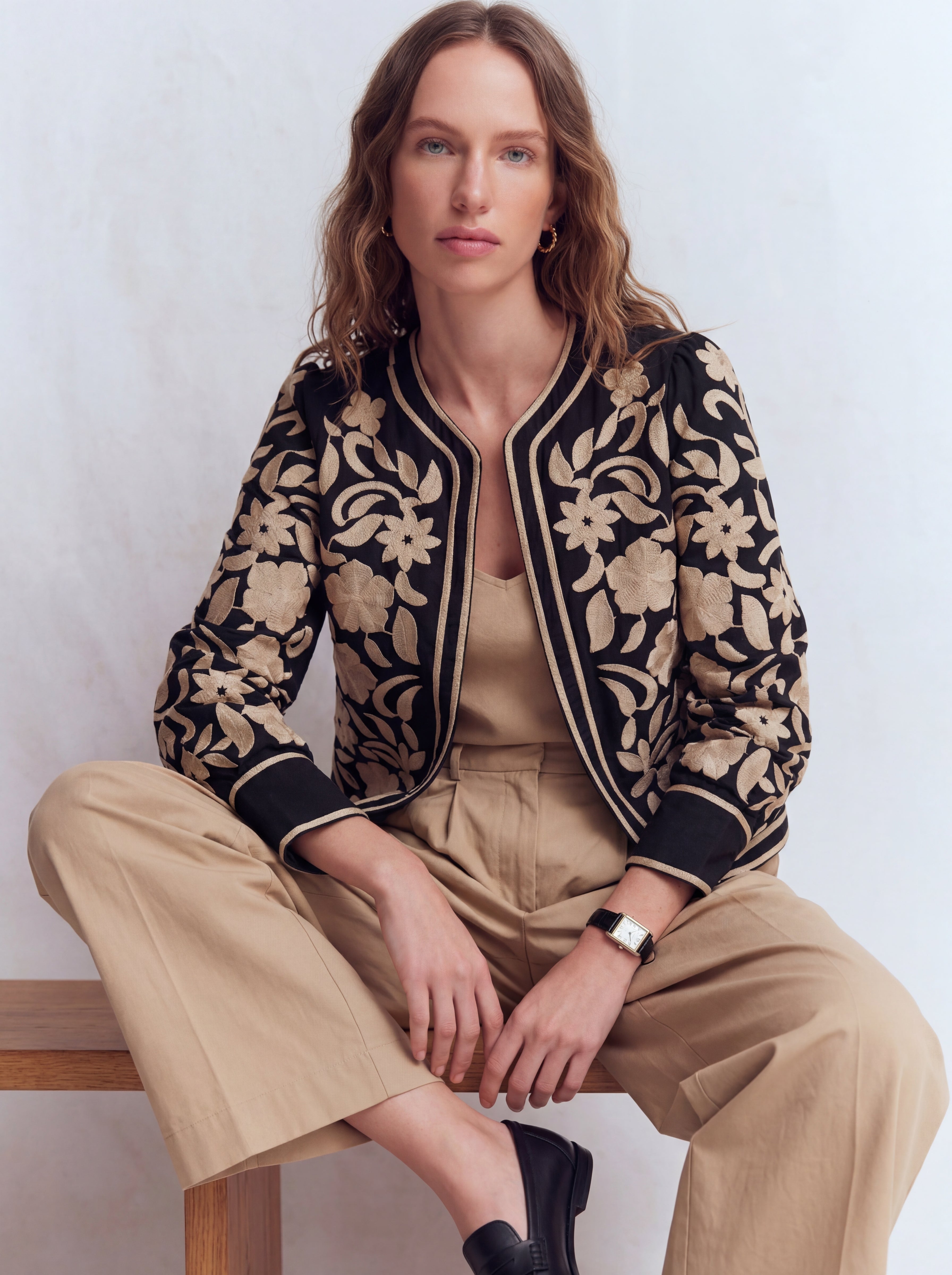 HANNA NAKIS DETAYLI GOMLEK CEKET SIYAH