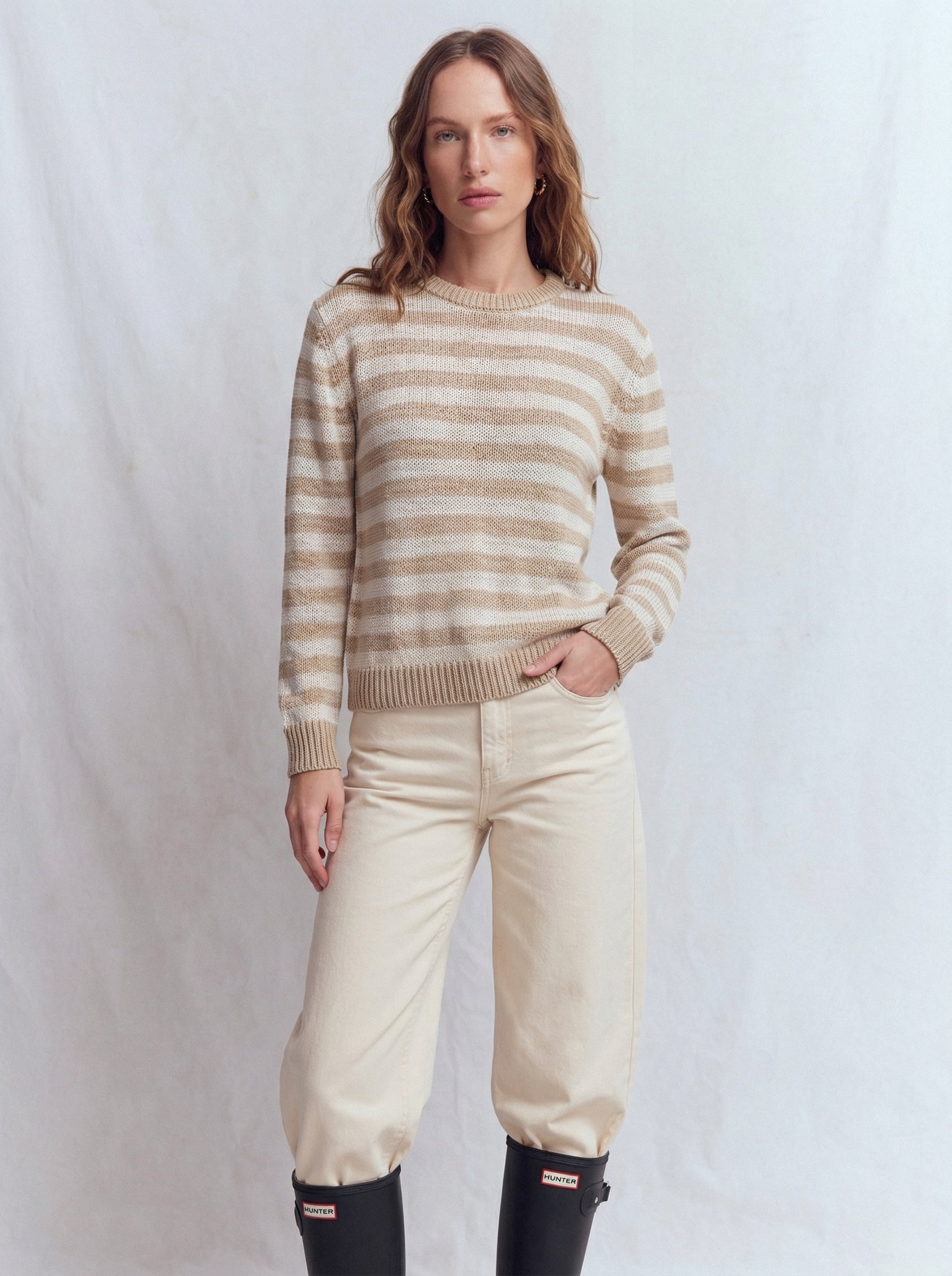 HIGH COLLAR SWEATER BROWN