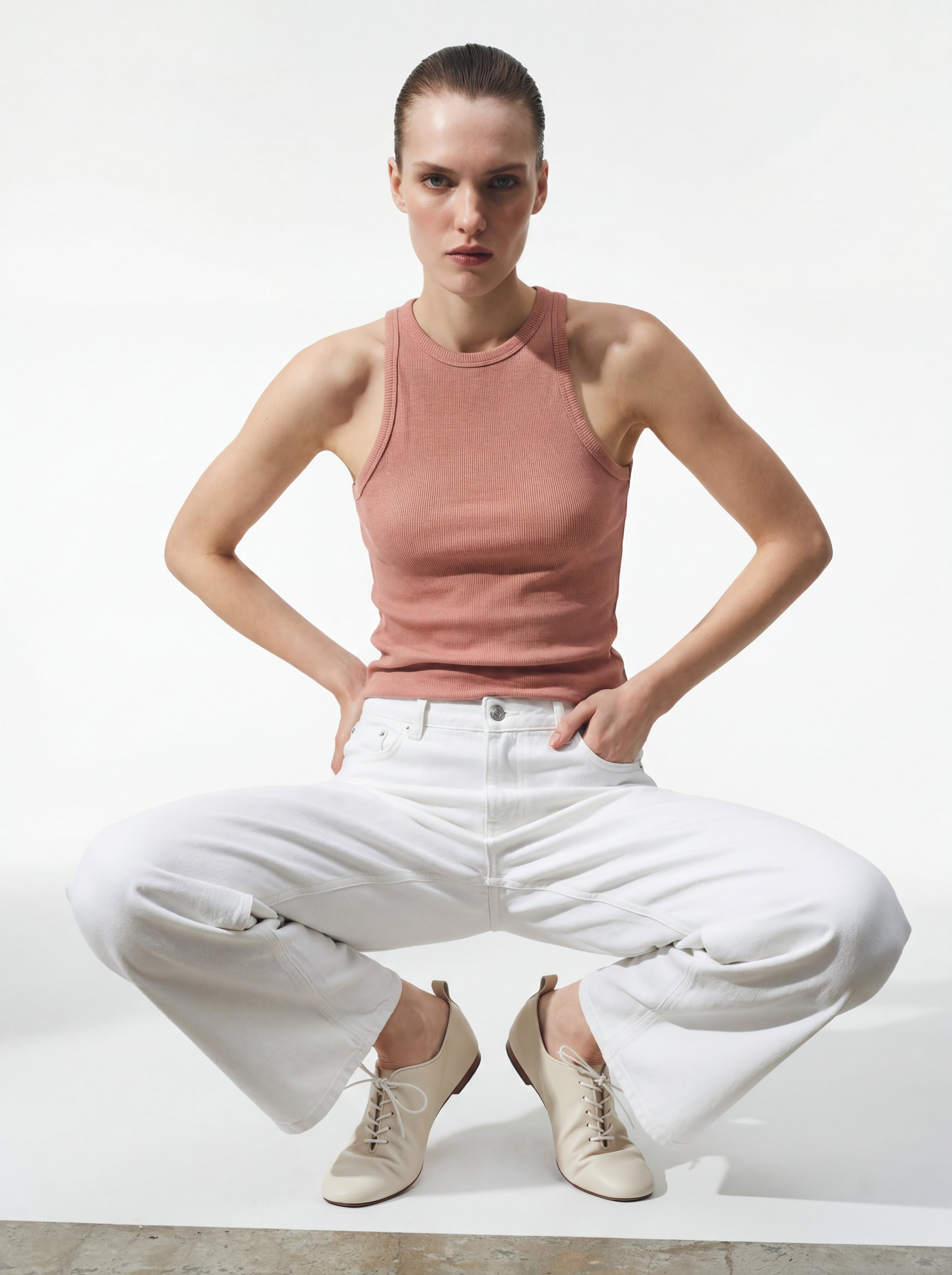 HALTERNECK CROP TOP ROSE