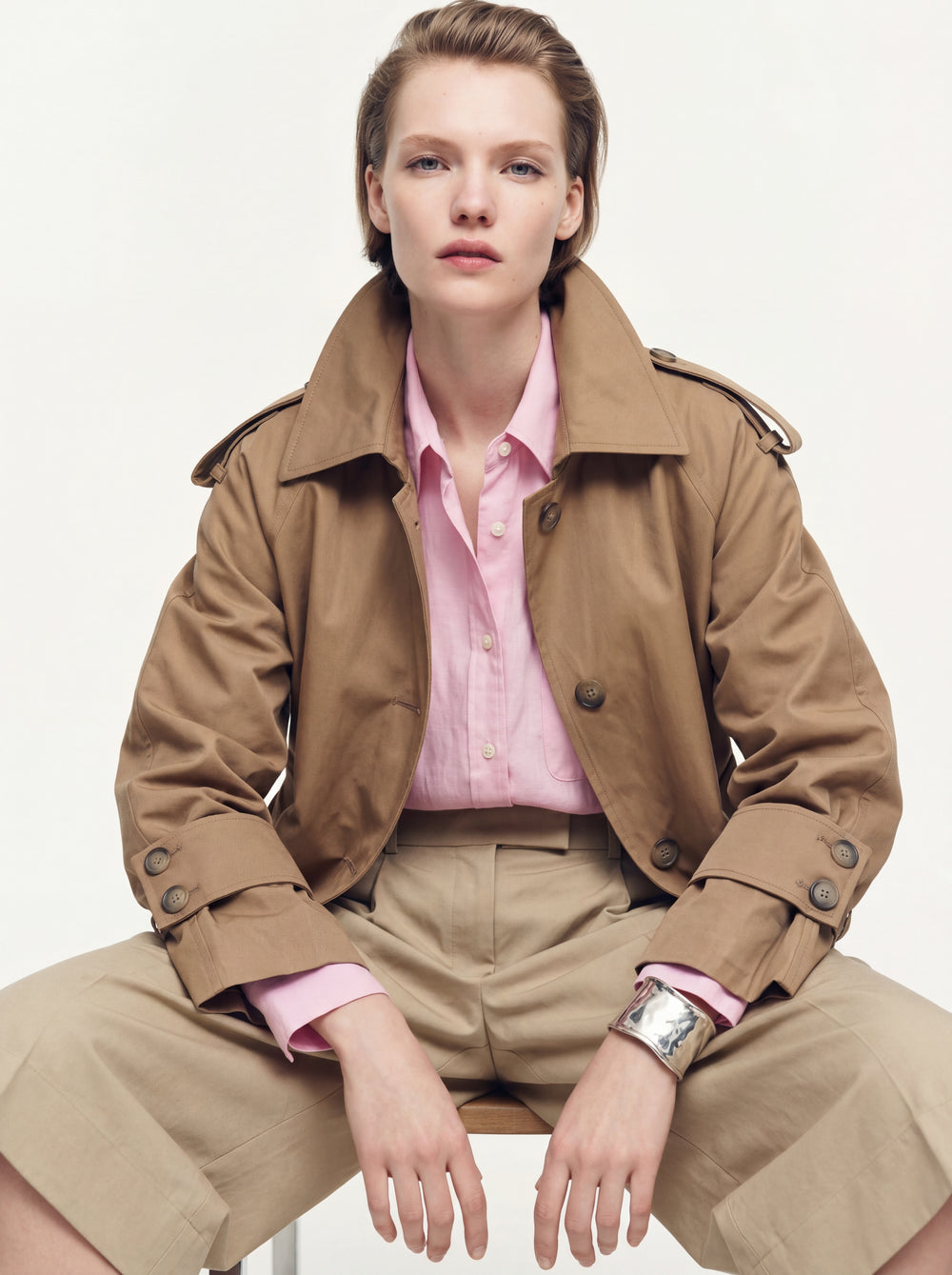 KEMERLI TRENÇKOT CAMEL