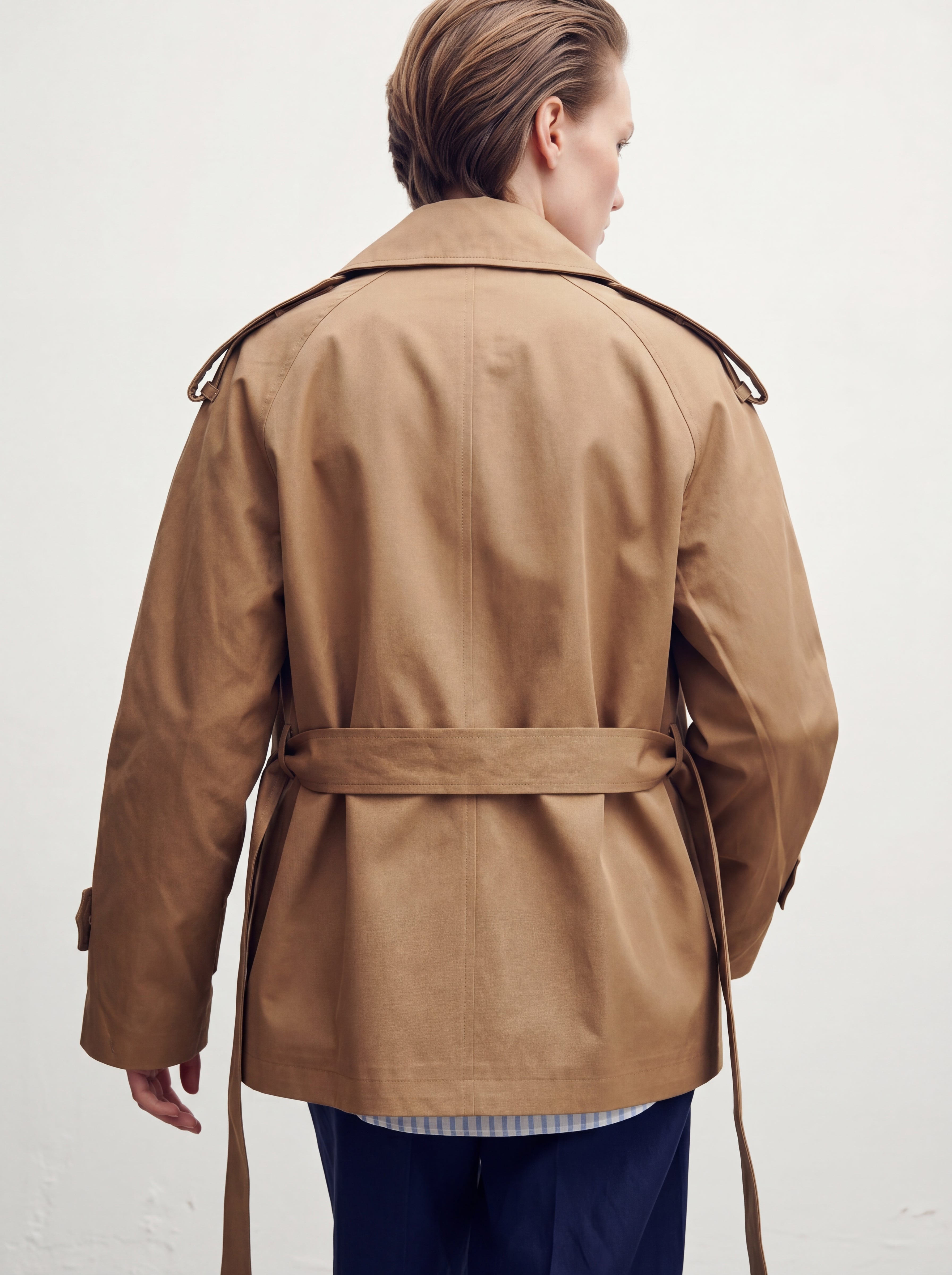 KEMERLI TRENÇKOT CAMEL