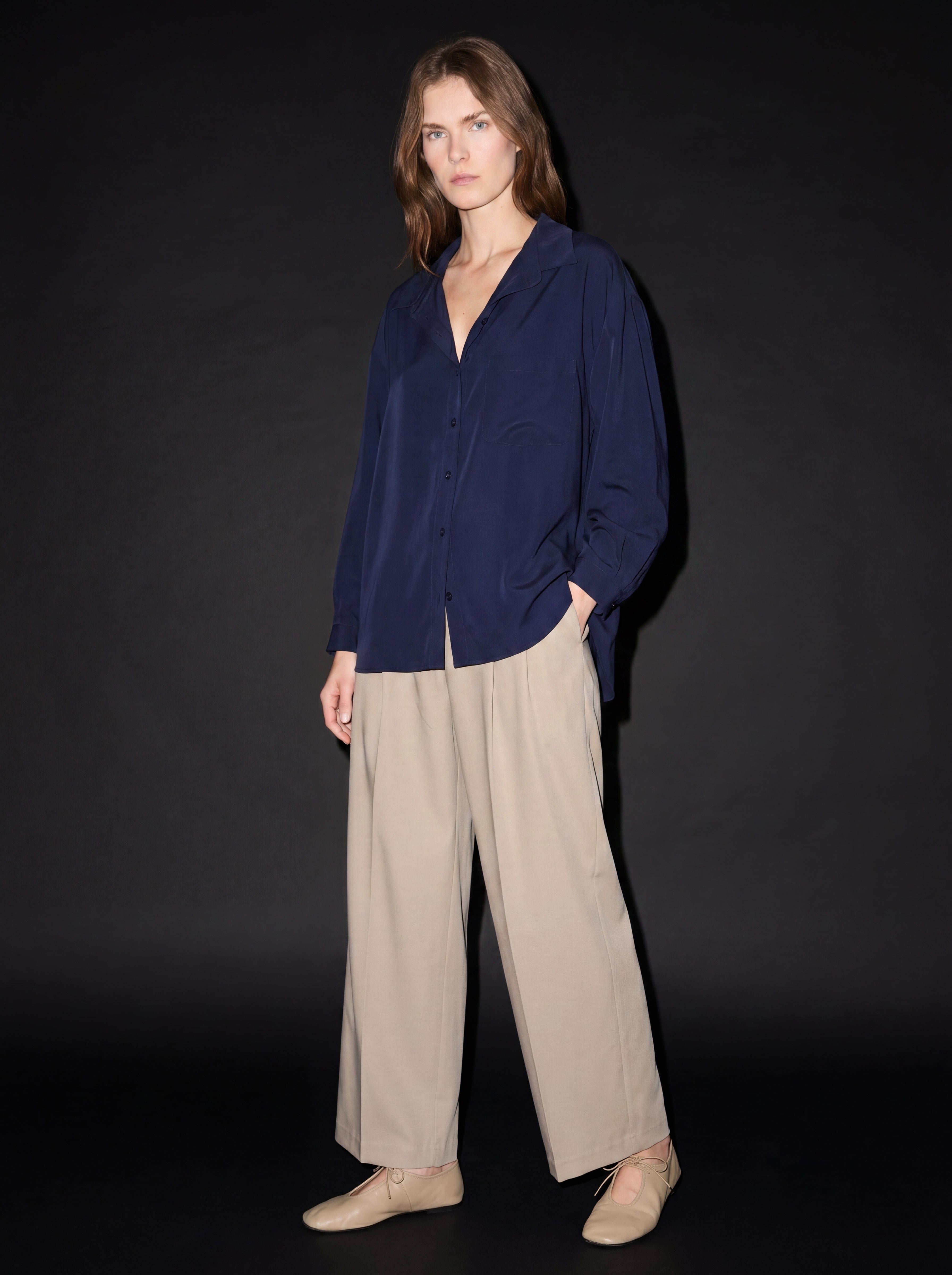 FLOWER POCKET TENS SHIRT RASPBERRY