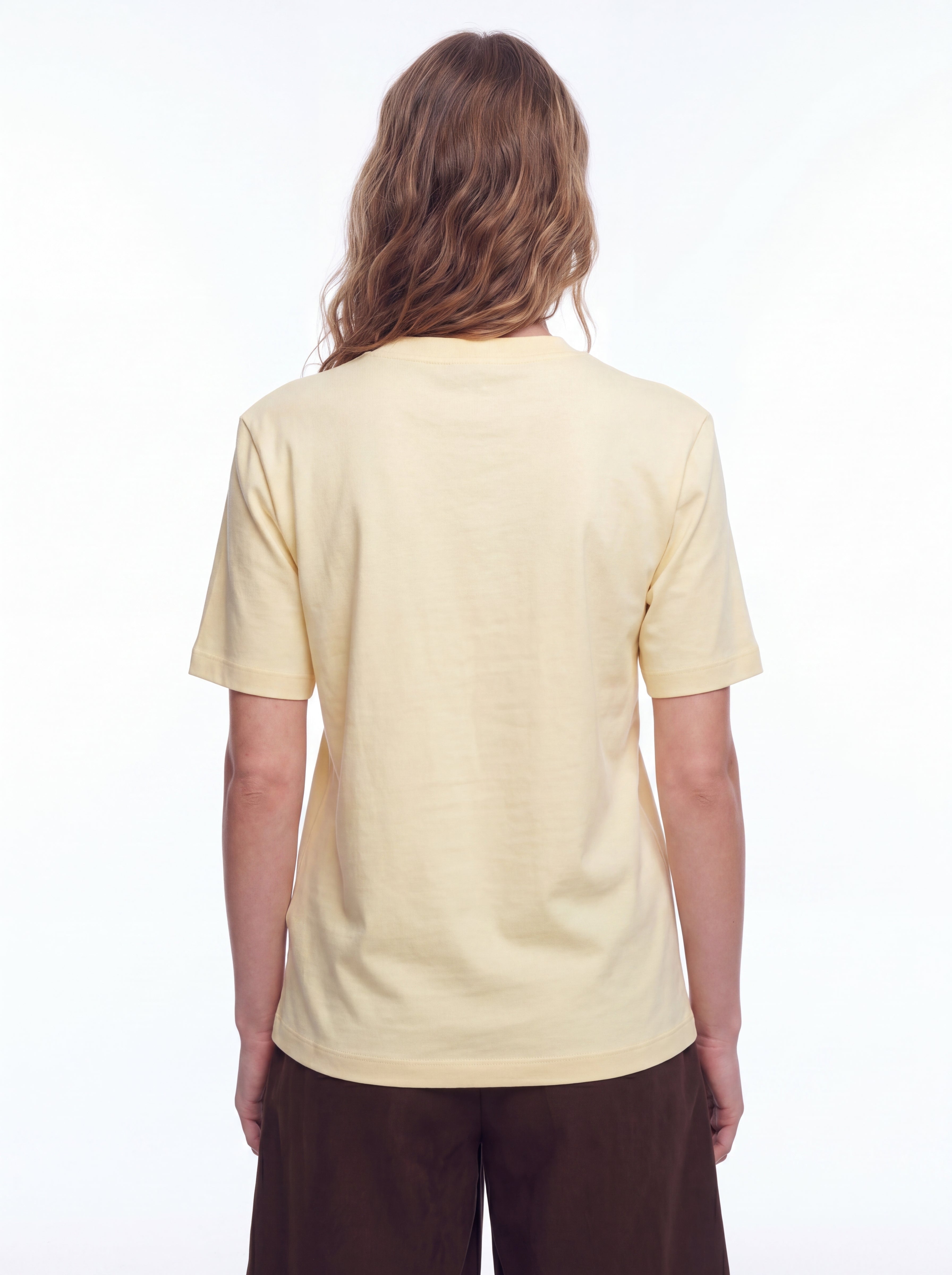 BASIC %100 COTTON T-SHIRT BABY YELLOW