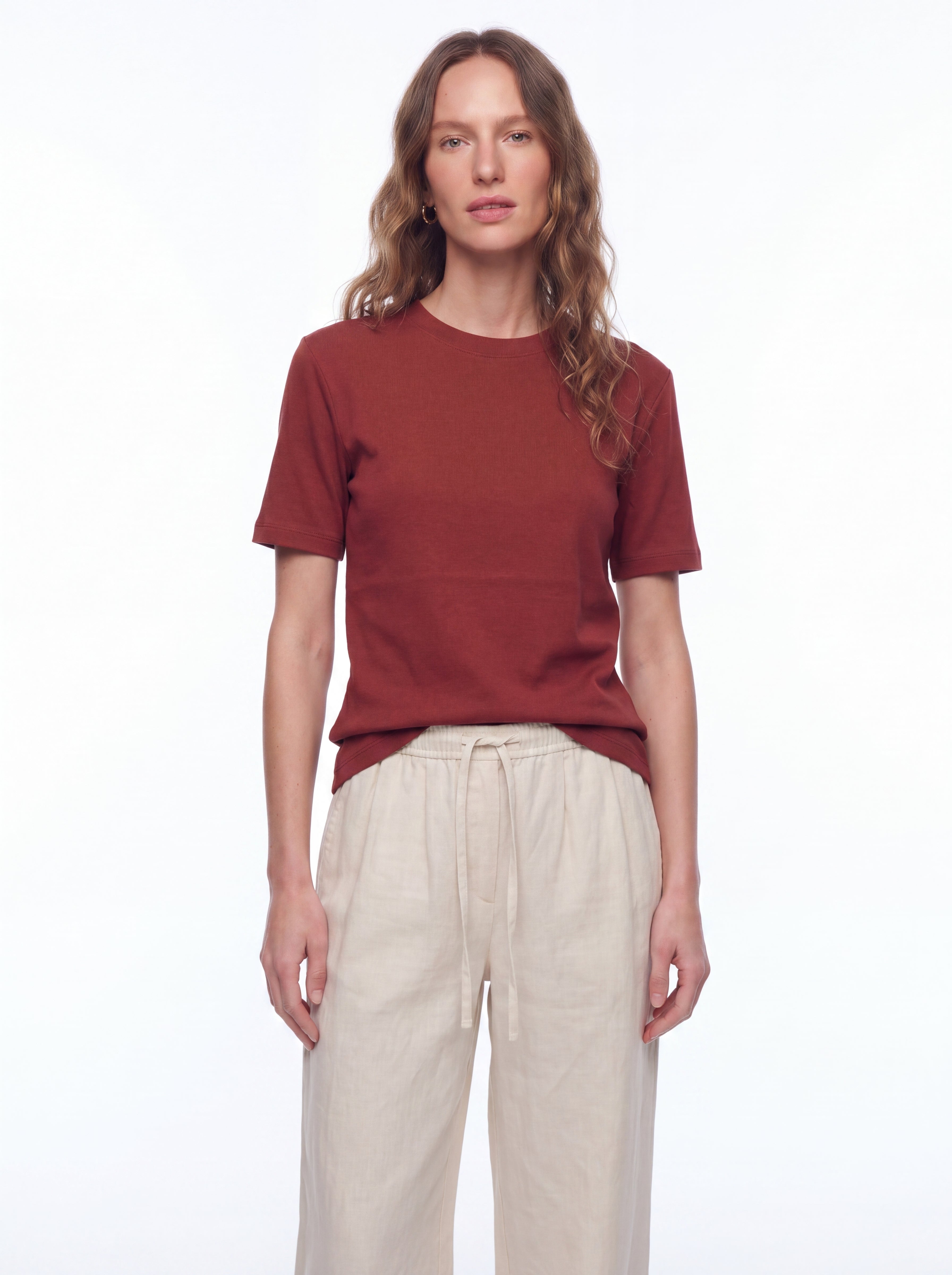 BASIC %100 COTTON T-SHIRT KIREMIT