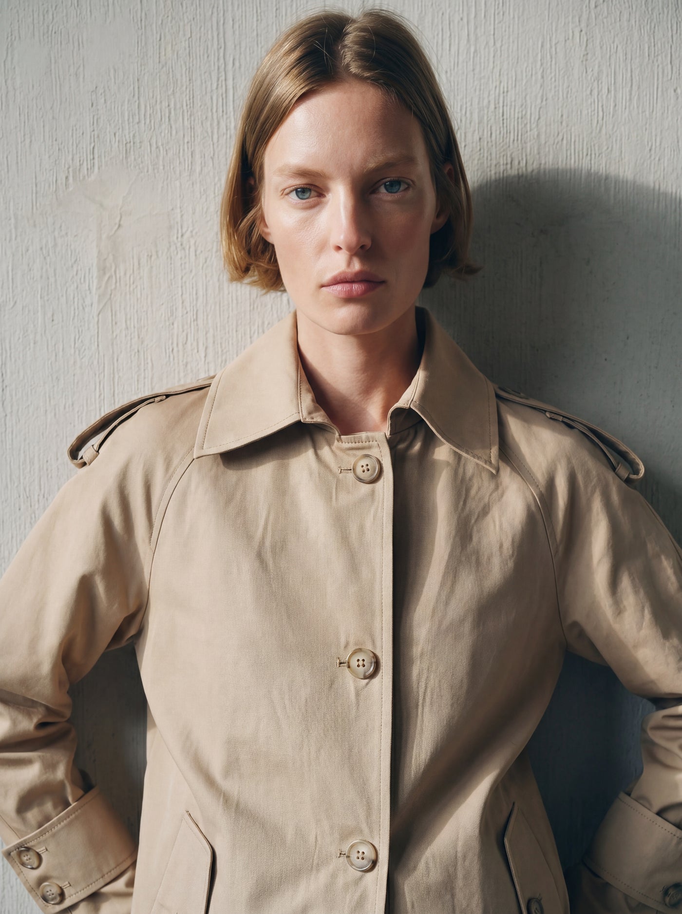 BELT TRENCH COAT KHAKI