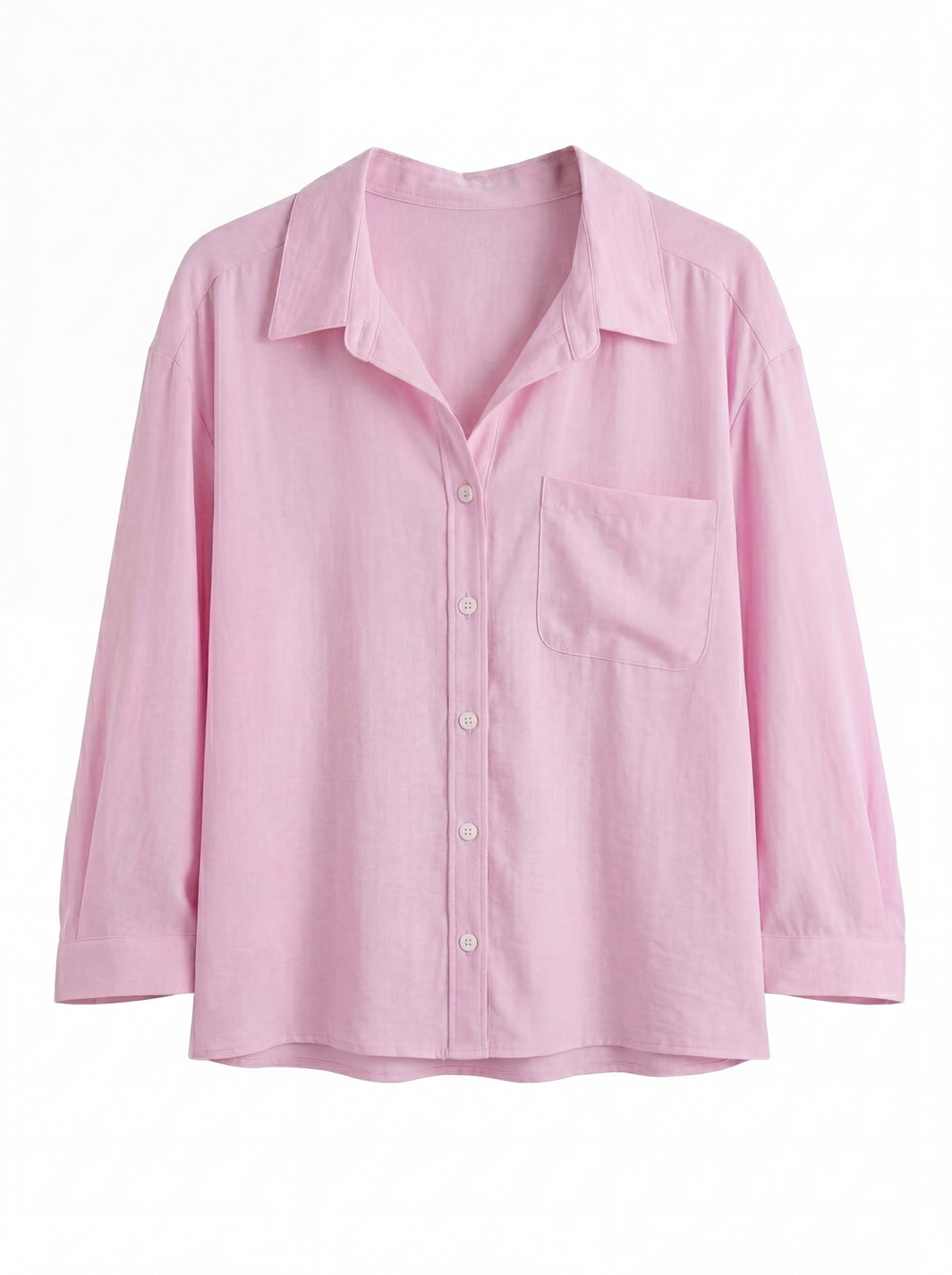 DOKUMLU CEPLI TENSEL GOMLEK PEMBE